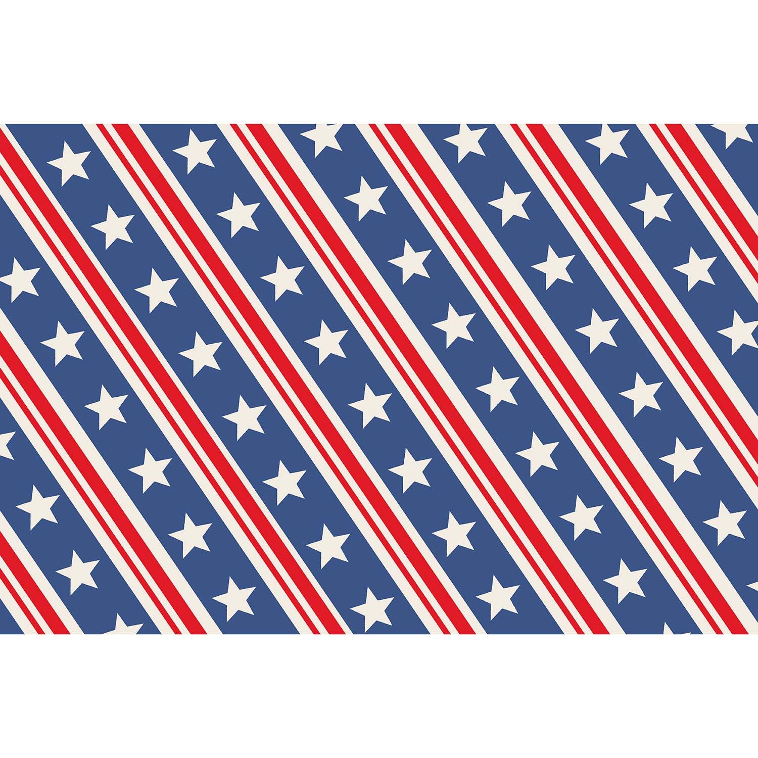 Stars and Stripes Paper Placemat - set of 18