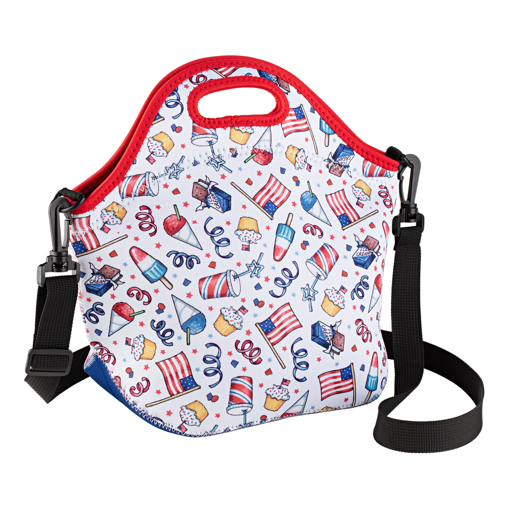Patriotic Lunch Bag with Strap by Mary Engelbreit