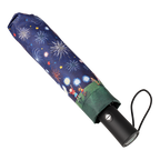 Fireworks Print Travel Umbrella by Mary Engelbreit closed