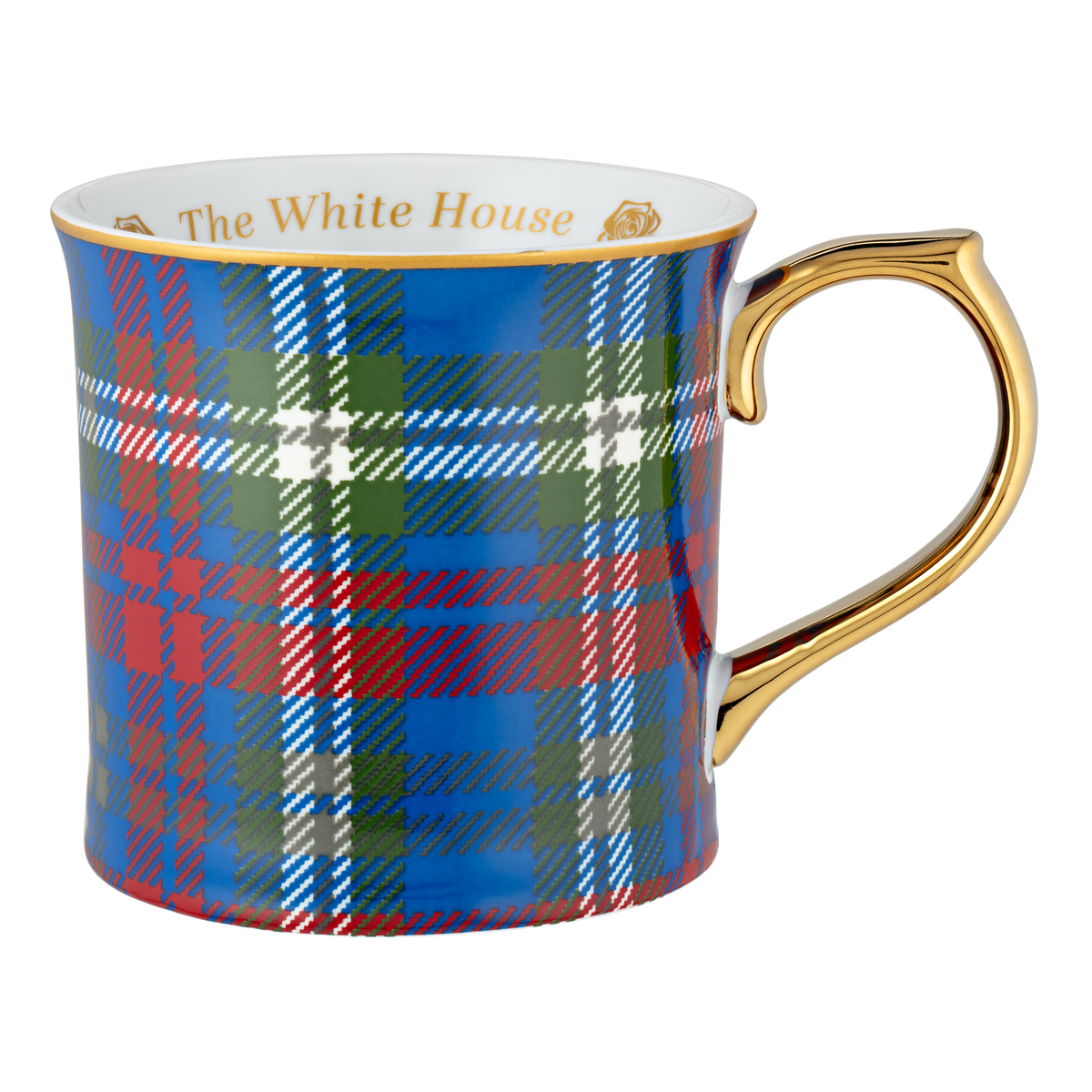 White House Tartan Mug front