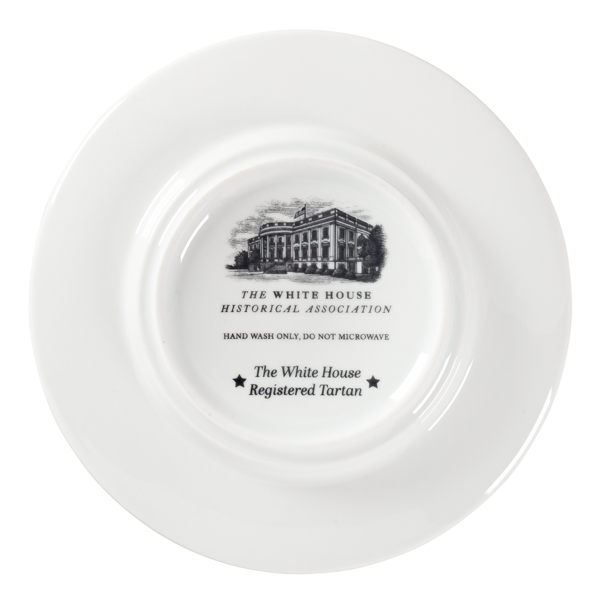 White House Tartan 6" plates- Set of Four bottom