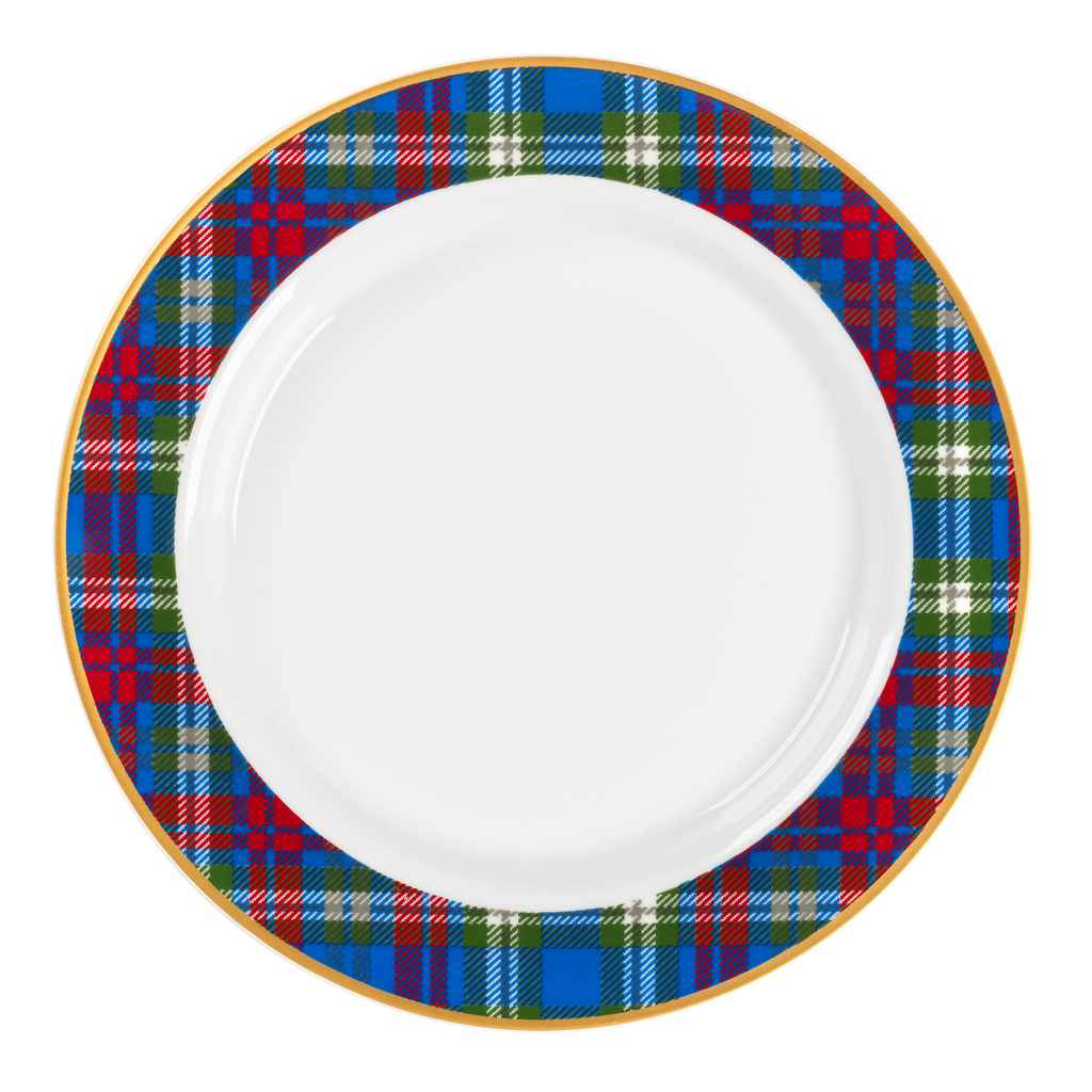 White House Tartan 8" plates
