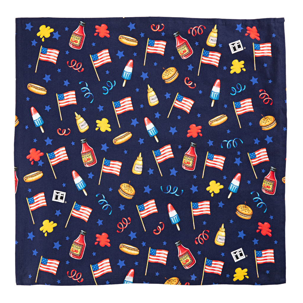 Patriotic Tea Towels by Mary Engelbreit flat