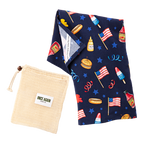 Patriotic Tea Towels by Mary Engelbreit with carrying bag