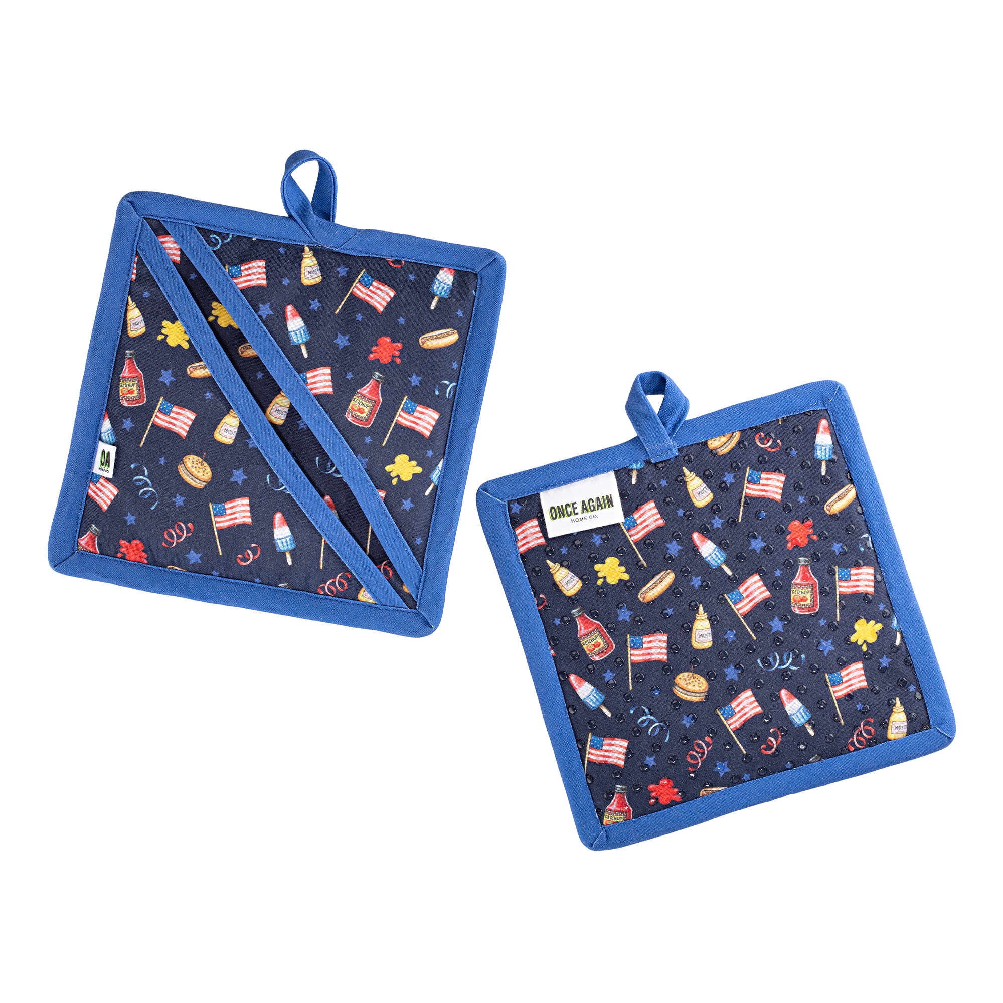 Patriotic Pot Holders by Mary Engelbreit front and back
