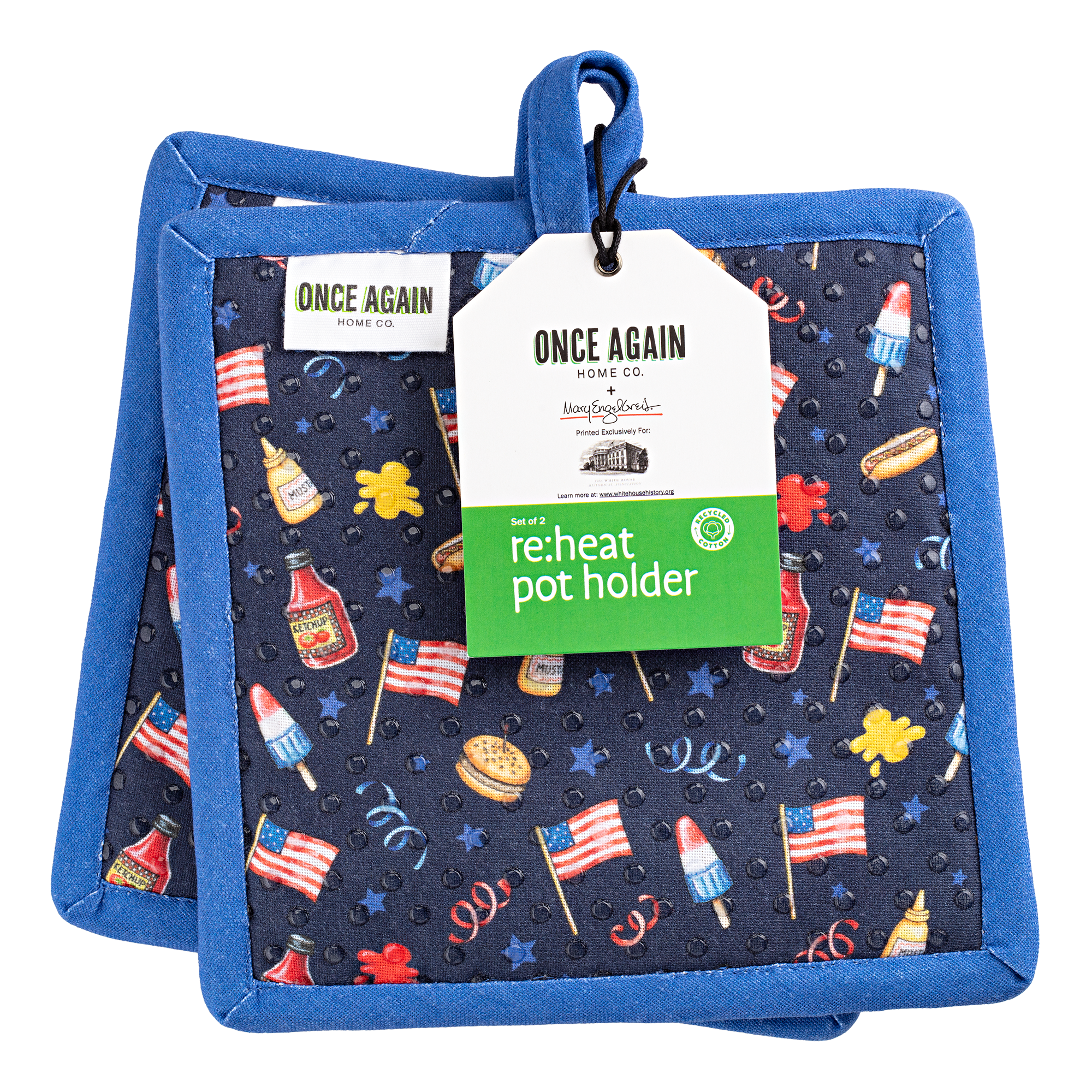 Patriotic Pot Holders by Mary Engelbreit tag