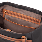 Nylon Tote Bag with Truman Seal Mirror Accessory interior pockets