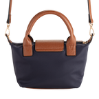 Nylon Crossbody Bag with Truman Seal Mirror Accessory - Navy back