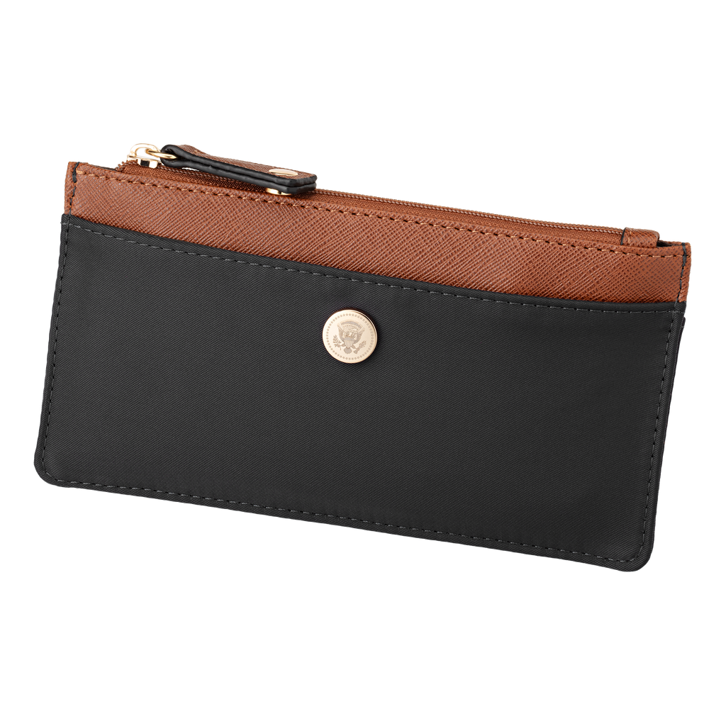 Card Wallet with Truman Seal Accent - Black back