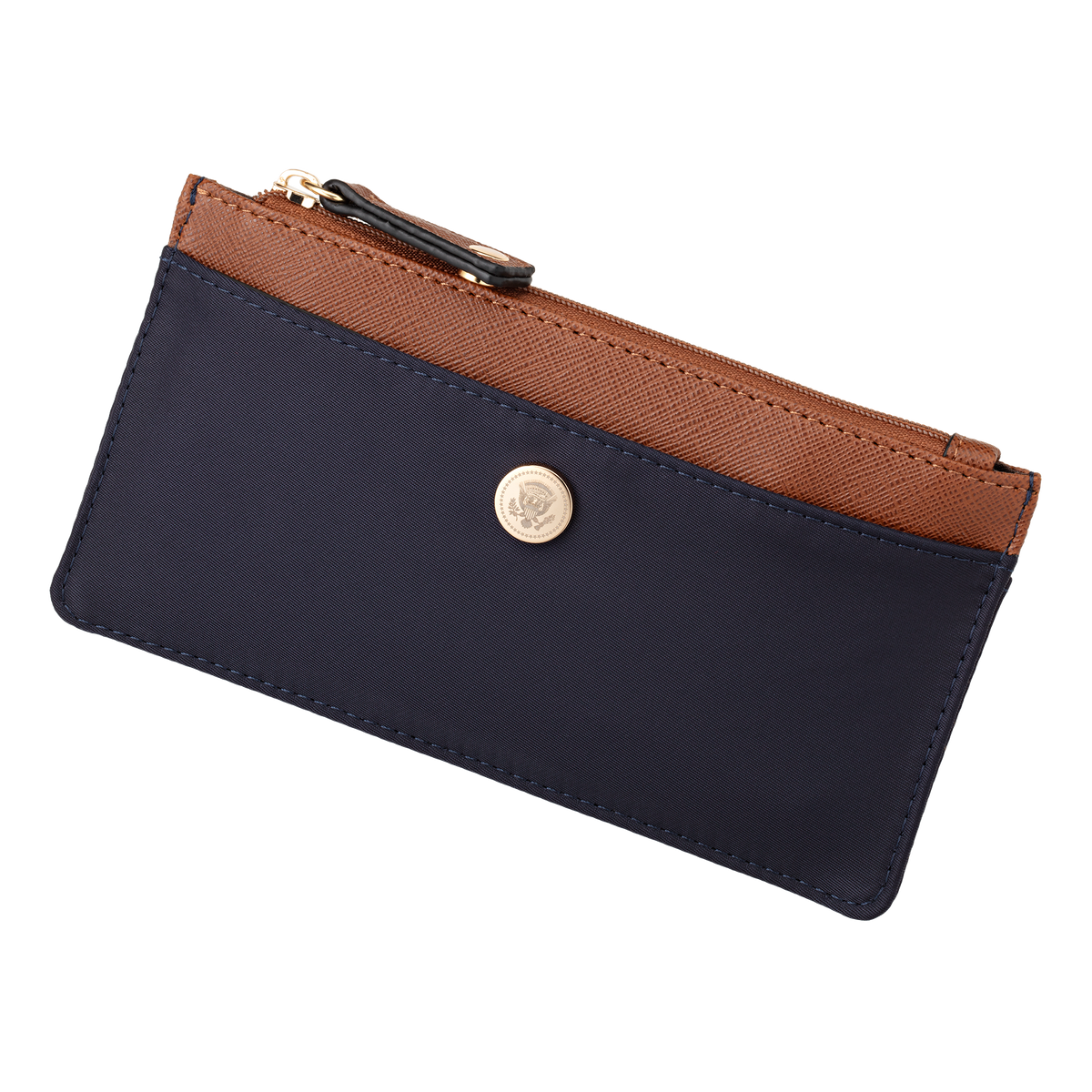 Card Wallet with Truman Seal Accent - Navy back