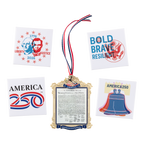 Official Commemorative Ornament of America’s 250th Anniversary with A250 Magnet Set