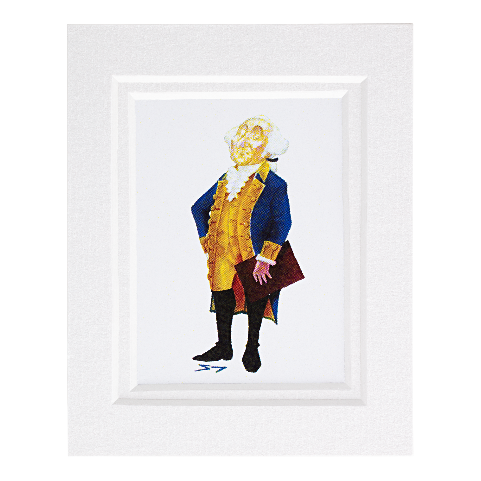 George Washington Illustrated Framed Magnet