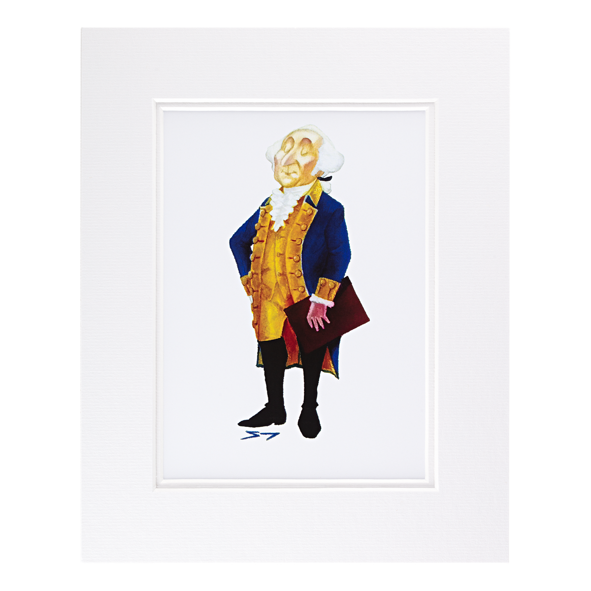 George Washington Illustrated Matted Print 8