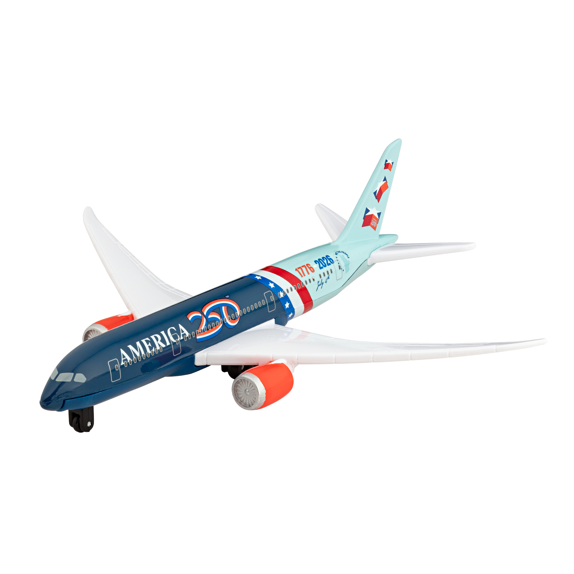 America's 250th Anniversary Limited-Edition Die-cast Metal Airplane