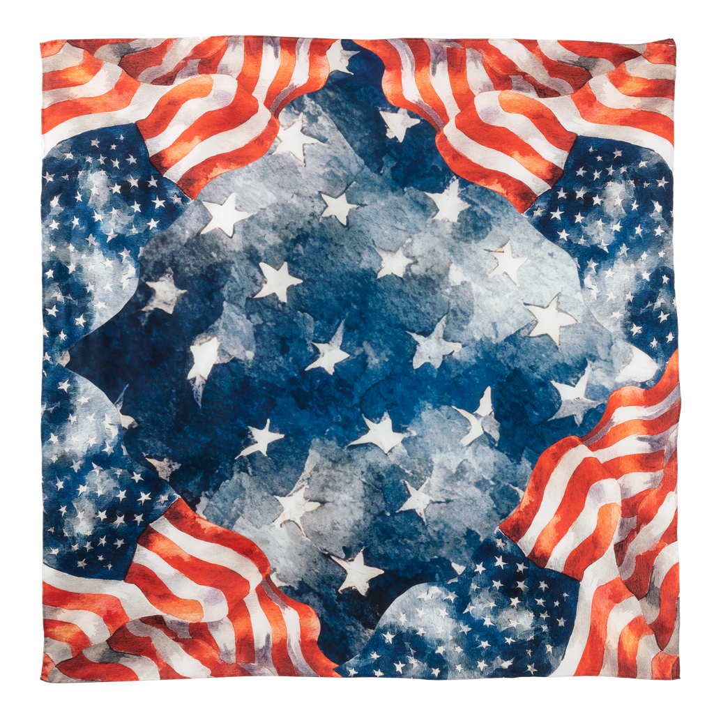 Stars and Stripes Silk Scarf