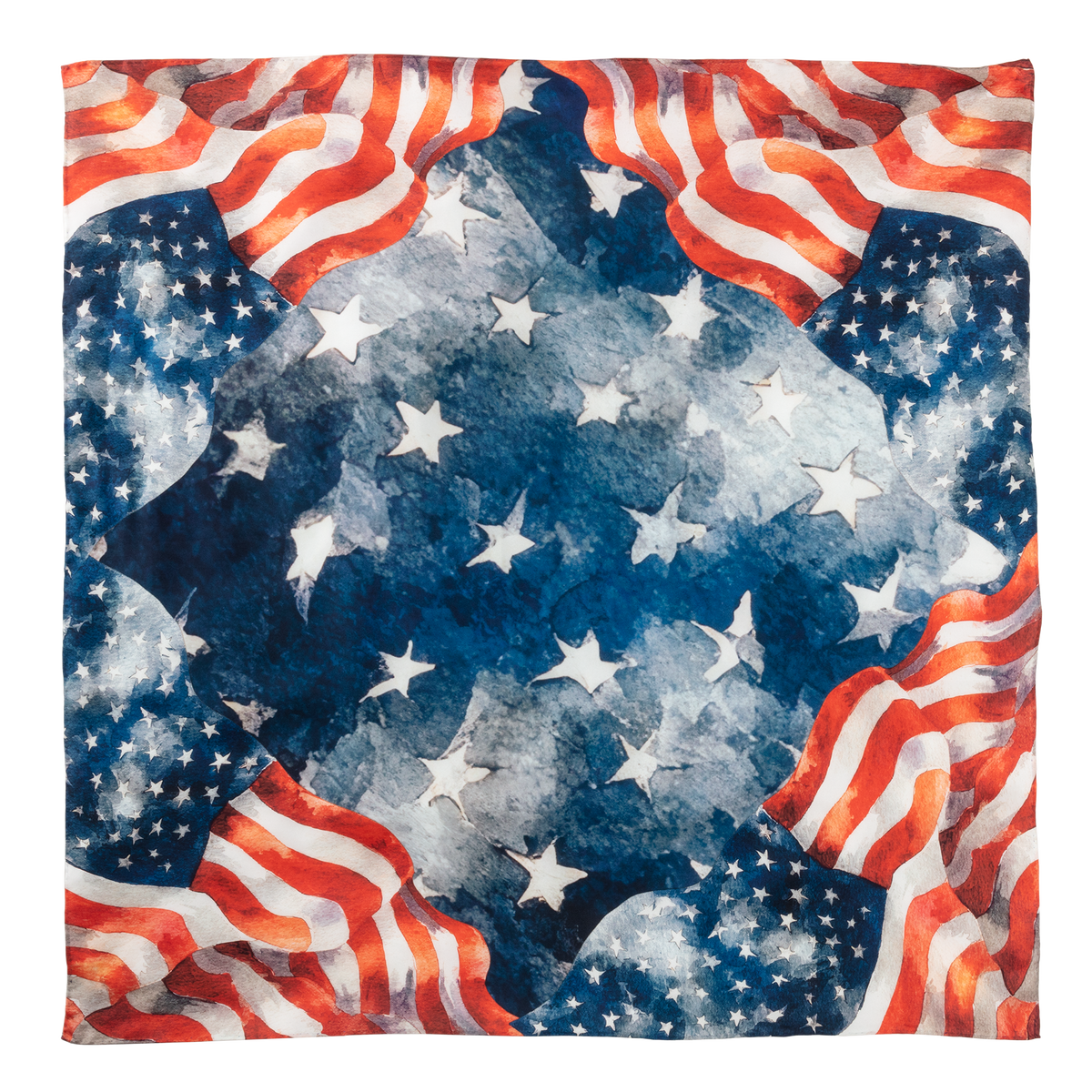 Stars and Stripes Silk Scarf