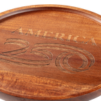 A250 Engraved Acacia Wood Tray detailed engraving