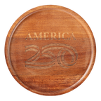 A250 Engraved Acacia Wood Tray top