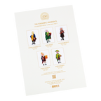 Founding Presidents Illustrated Page of Stickers back