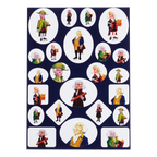 Founding Presidents Illustrated Page of Stickers