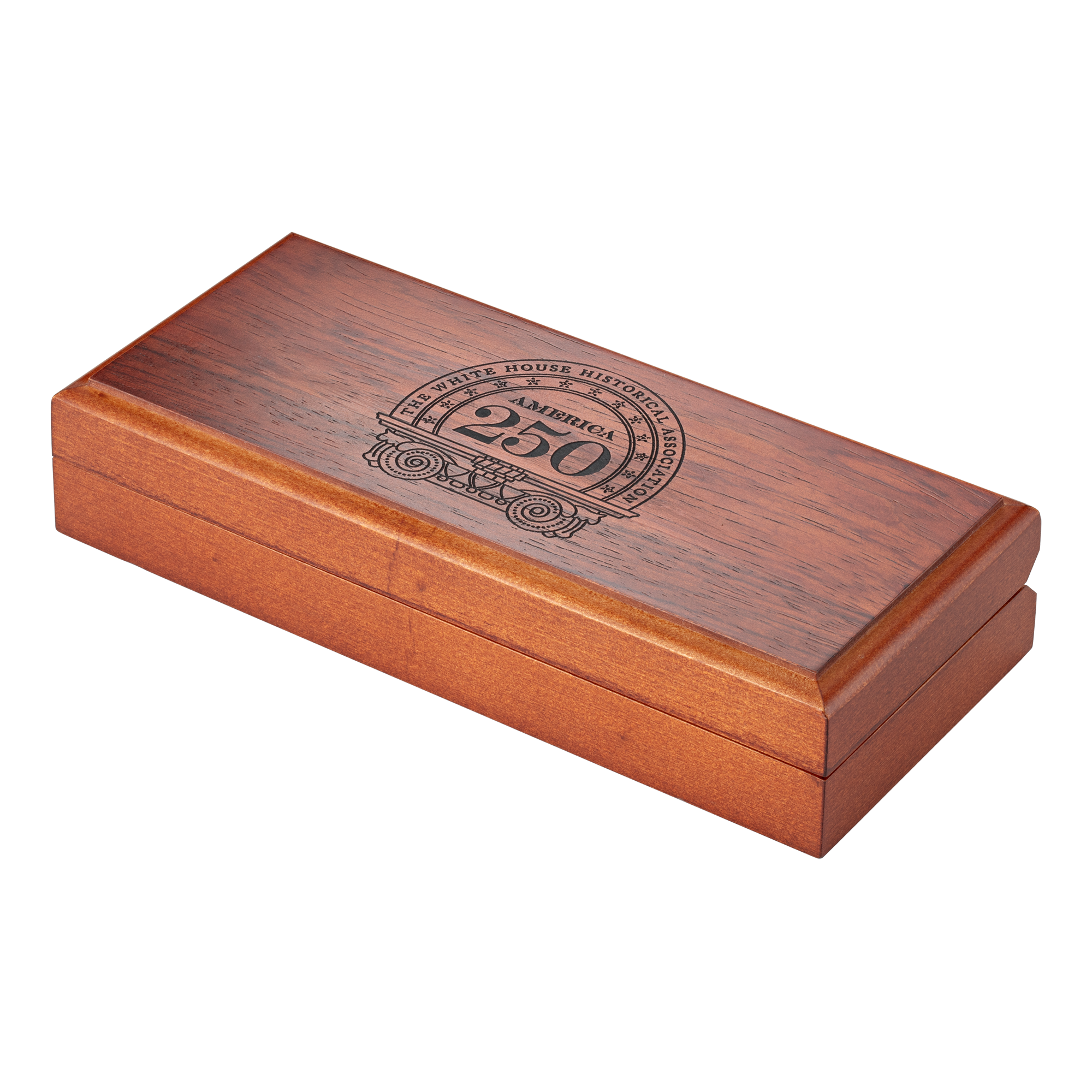 Limited Edition Independence Hall Wood Rollerball Pen box closed
