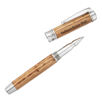 Limited Edition Independence Hall Wood Rollerball Pen uncapped