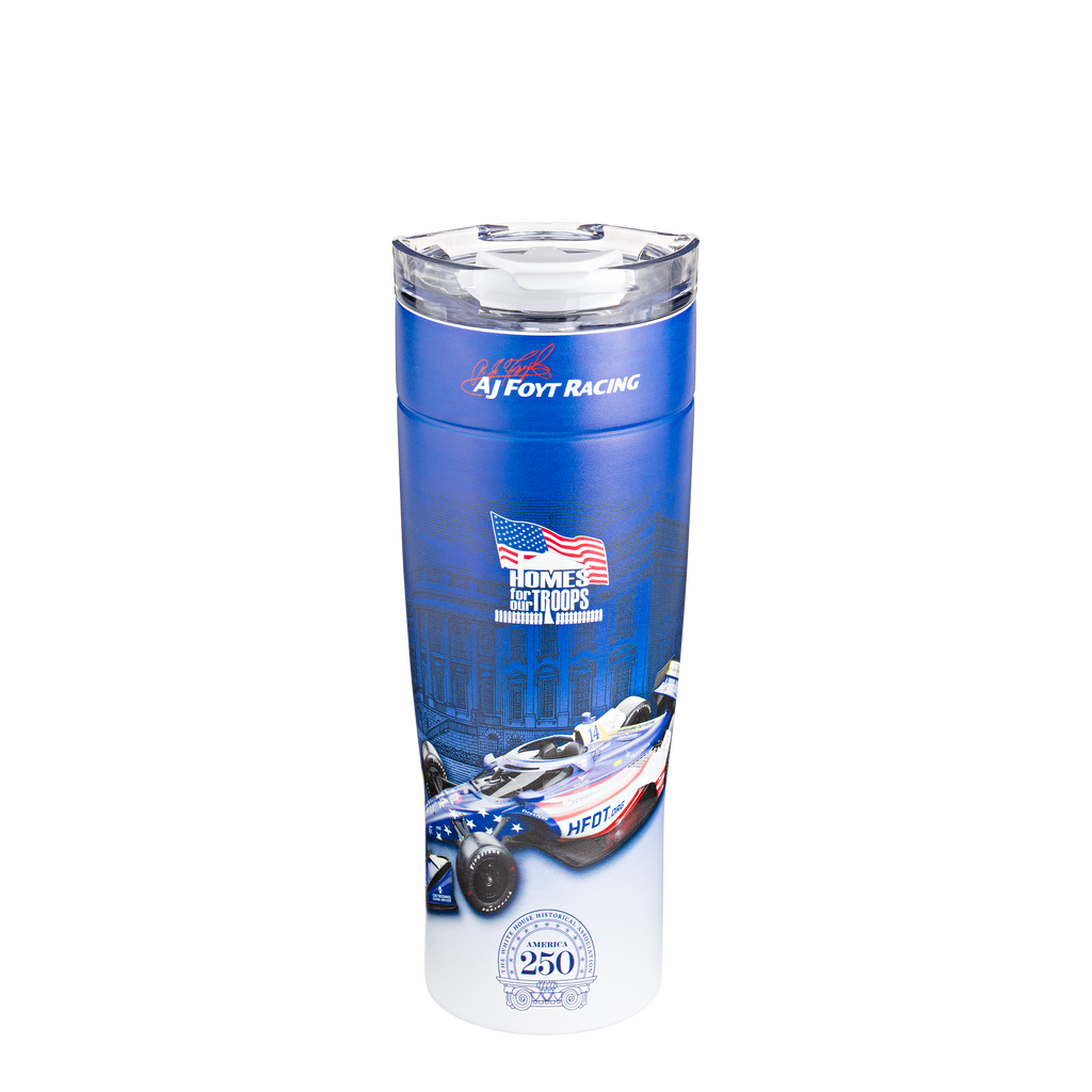 Exclusive AJ Foyt Racing Grand Prix Tumbler - 40oz. side