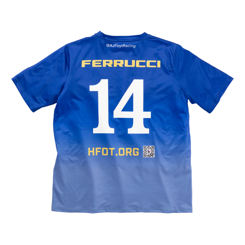 Exclusive AJ Foyt Racing Grand Prix Sublimated Tee back