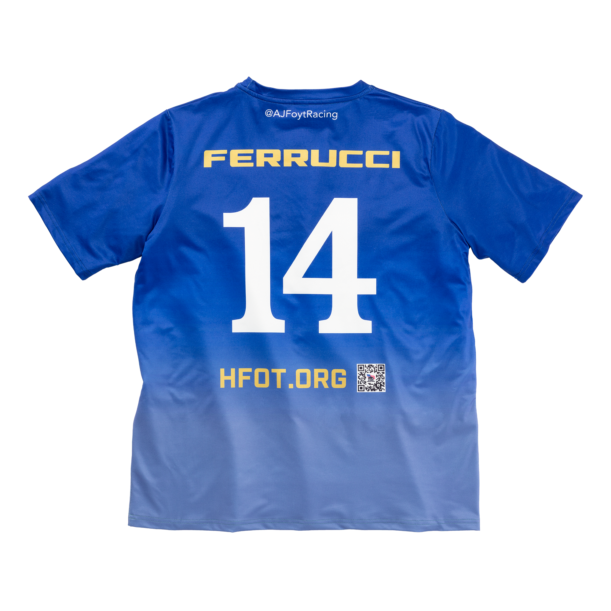 Exclusive AJ Foyt Racing Grand Prix Sublimated Tee back