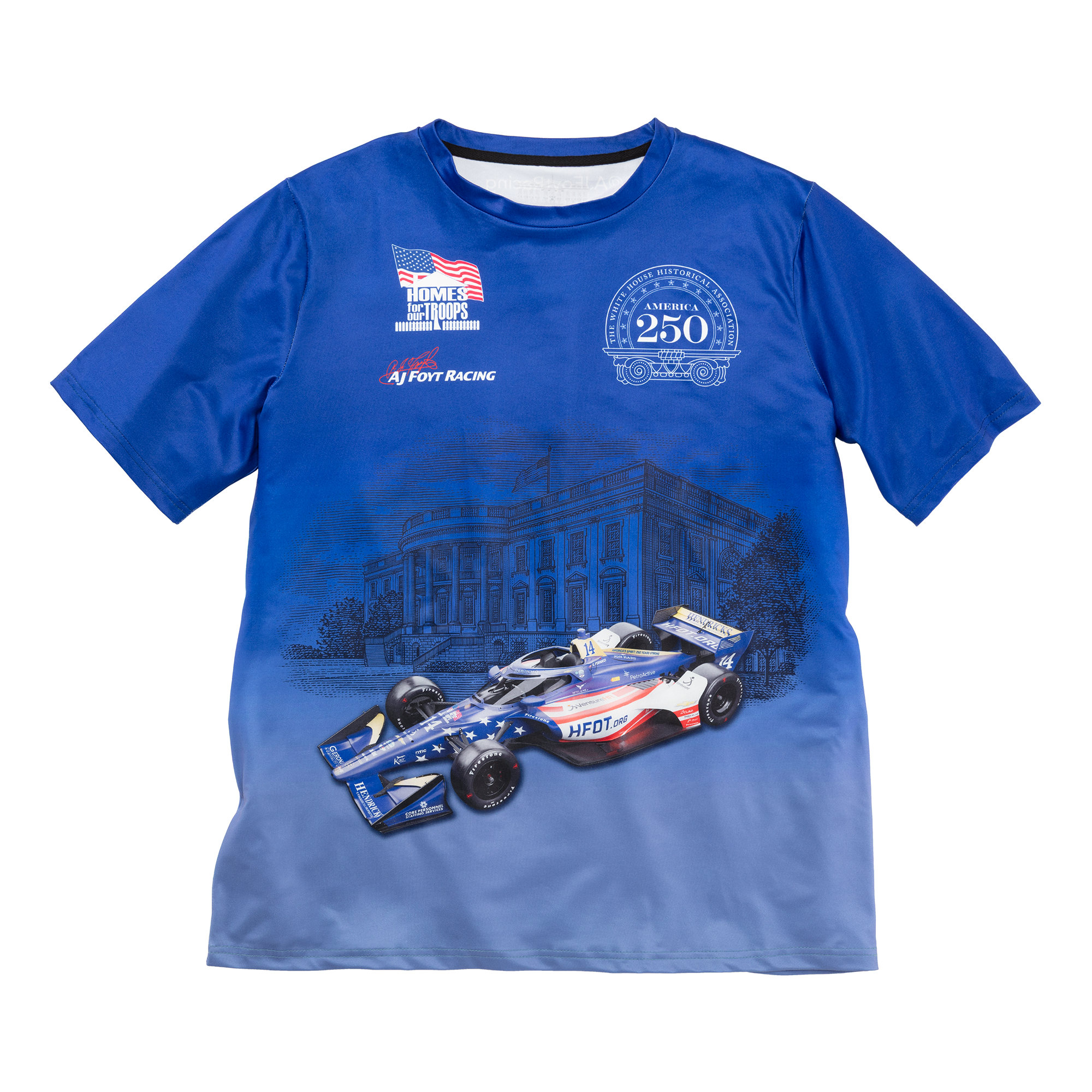 Exclusive AJ Foyt Racing Grand Prix Sublimated Tee front