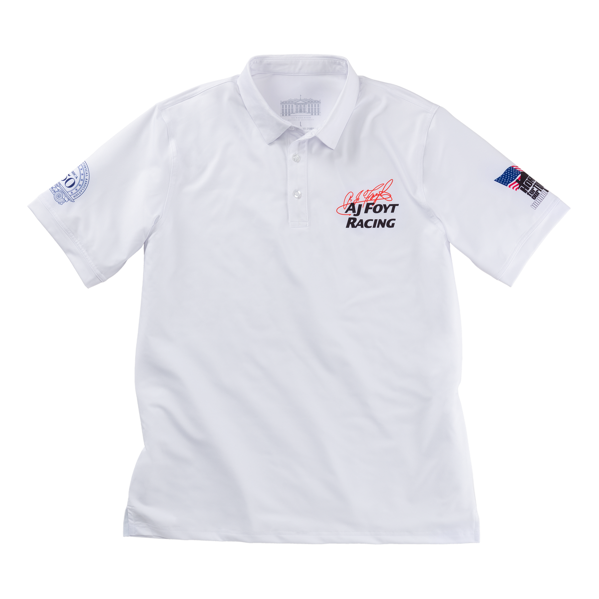 Exclusive AJ Foyt Racing Grand Prix Embroidered Polo front