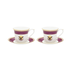 Lincoln Tea Collection, Set with Tea Pot and Two Tea Cups & Saucers