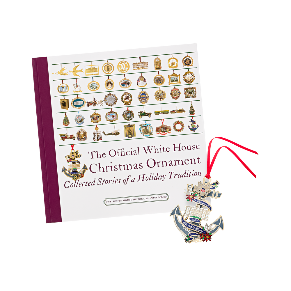 Official 2024 White House Christmas Ornament and Official White House Christmas Ornament Book (5th edition) Bundle