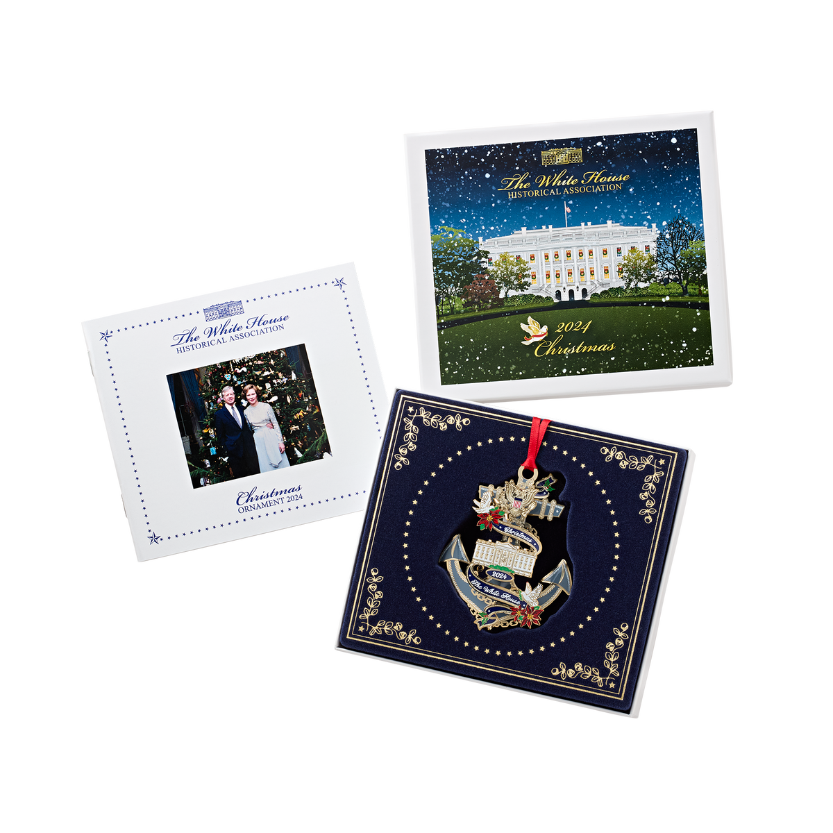 【希少】ホワイトハウス歴史協会 公式クリスマスオーナメント 2020〜2024 Official 2024 White House Christmas Ornament – White House