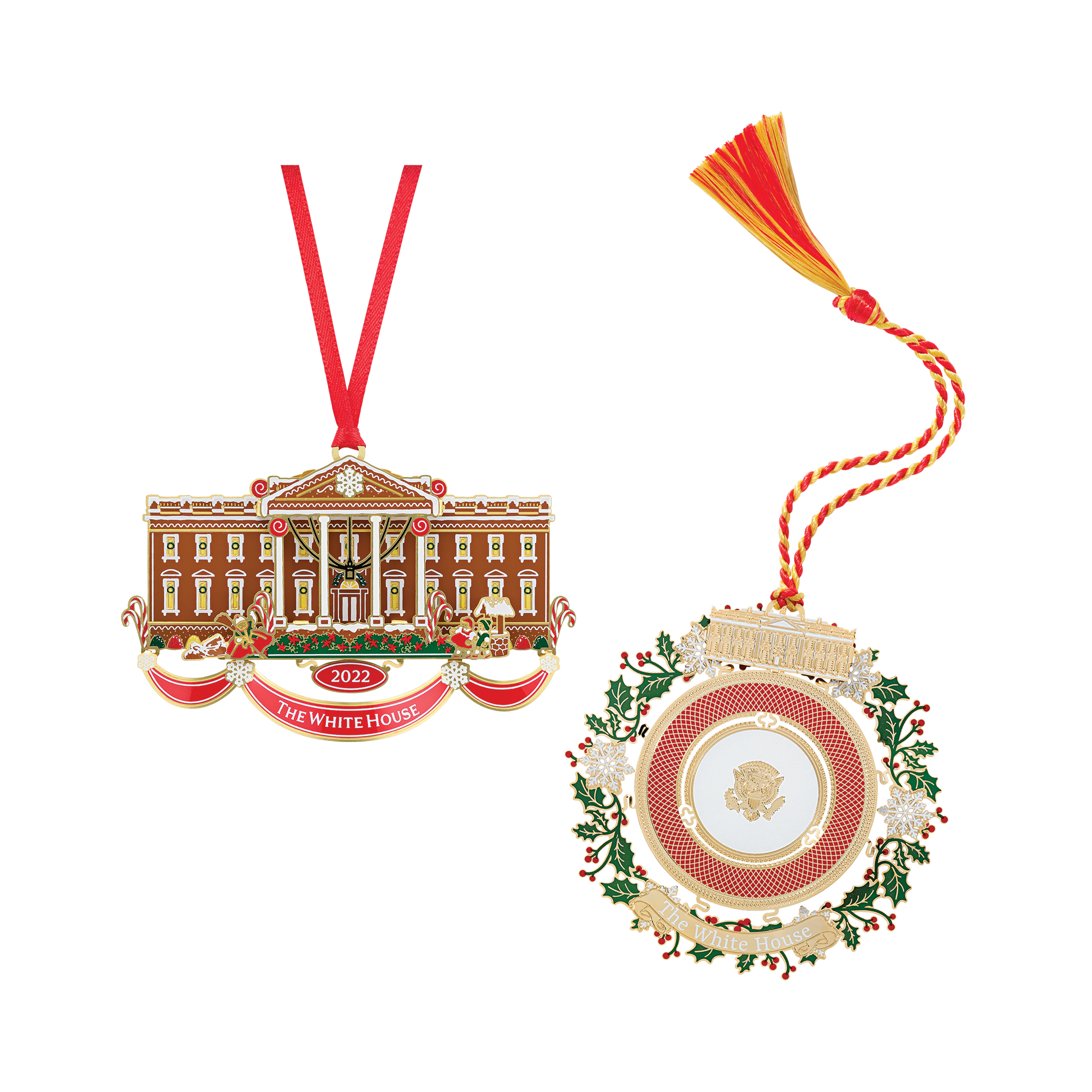 Official White House Christmas Ornament Special Value Bundle: 2025 and 2022