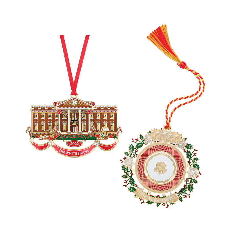 Official White House Christmas Ornament Special Value Bundle: 2025 and 2022