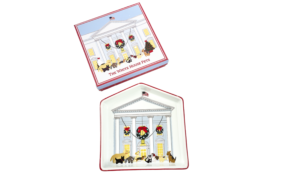 Presidential Pets Porcelain Holiday Candy Dish