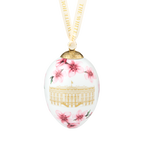 Cherry Blossom Handcrafted Fine Bone China Egg Ornament