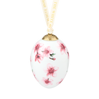 Cherry Blossom Handcrafted Fine Bone China Egg Ornament
