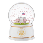 Cherry Blossoms at the White House Snow Globe