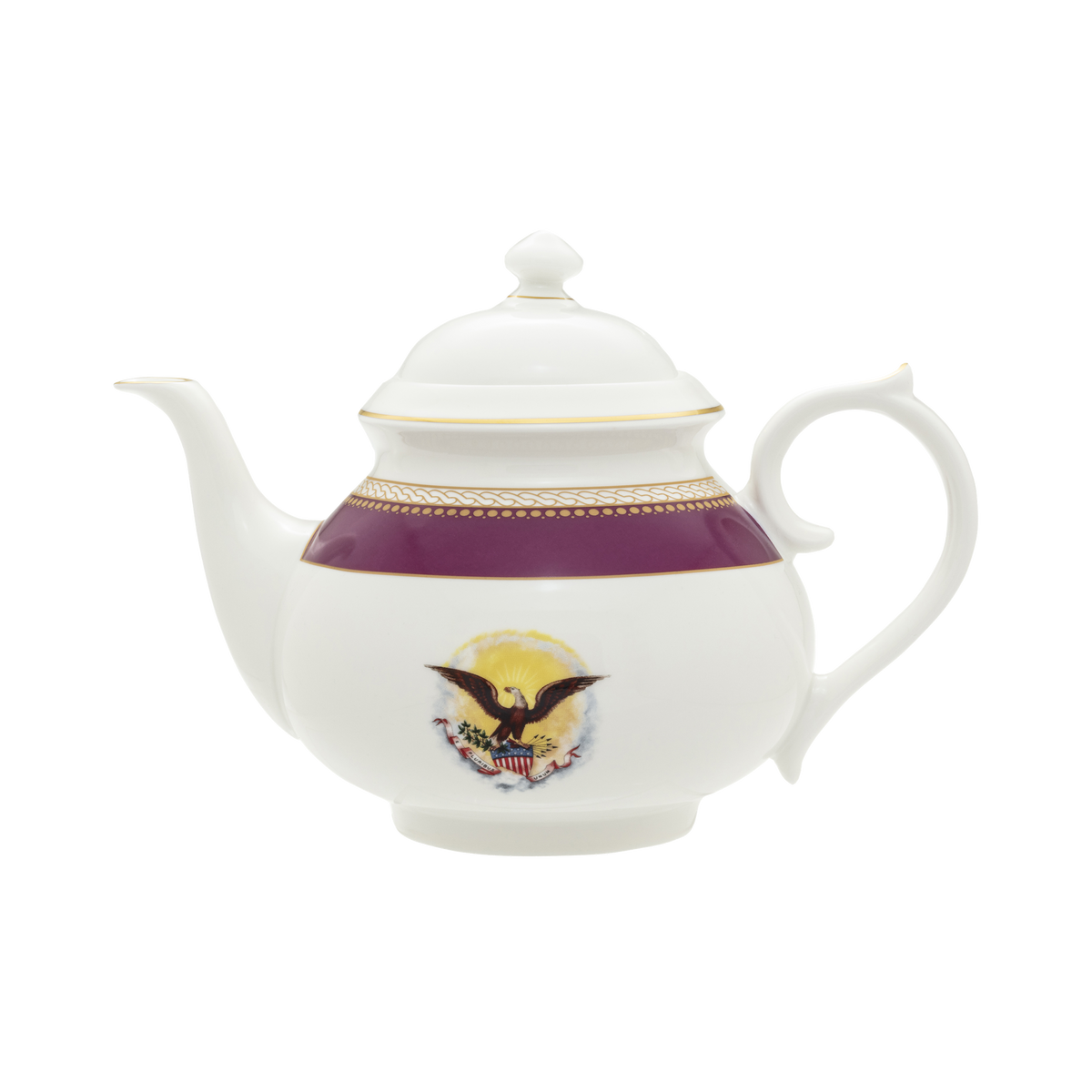 Lincoln Tea Collection, Set with Tea Pot and Two Tea Cups