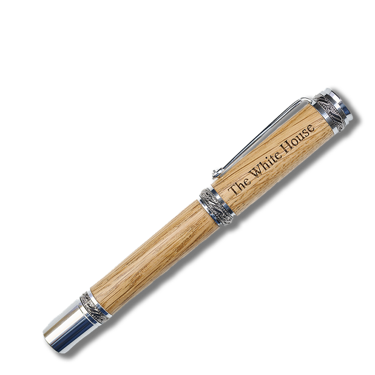 Handcrafted Wooden Fountain Pen from White House Truman Renovation