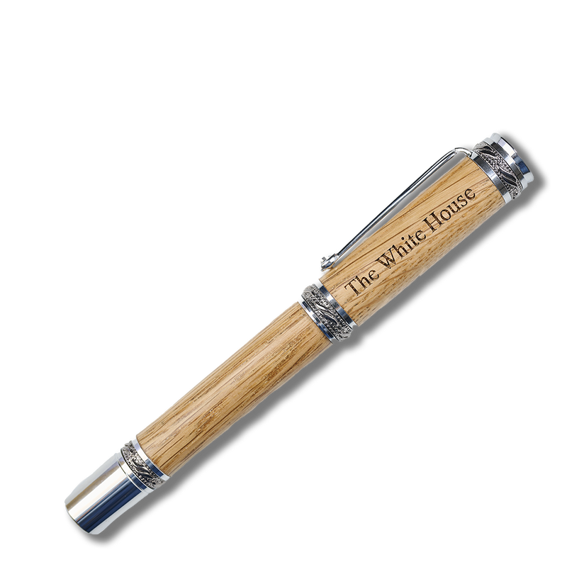 Handcrafted Wooden Rollerball Pen from White House Truman Renovation