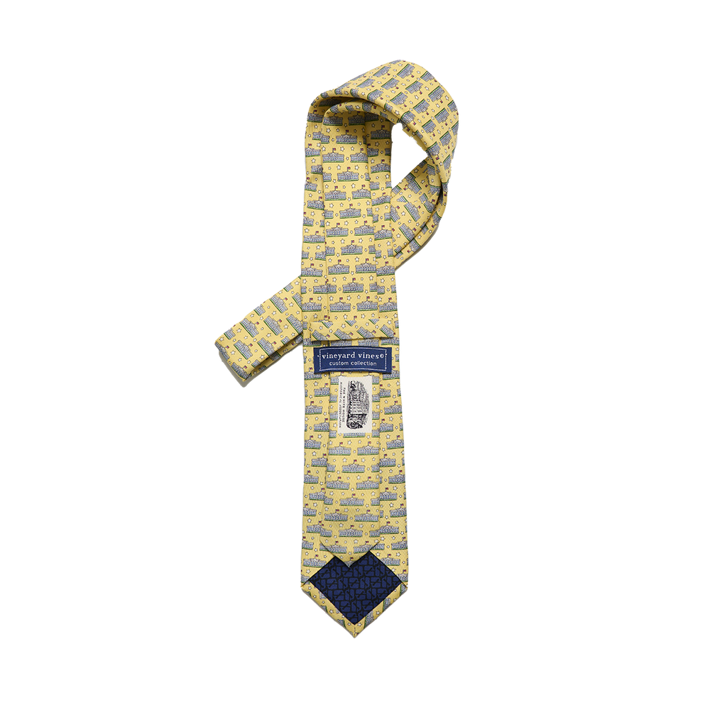 Vineyard Vines White House Silk Tie - Yellow