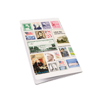USPS Stamp Collage Soft Notebook 6" x 9" - Back