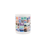 USPS Stamp Collage Mug - Side