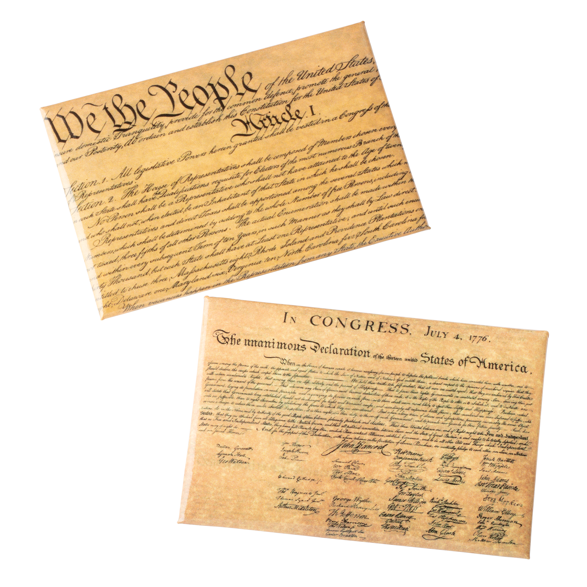 Declaration of Independence and Constitution Magnets