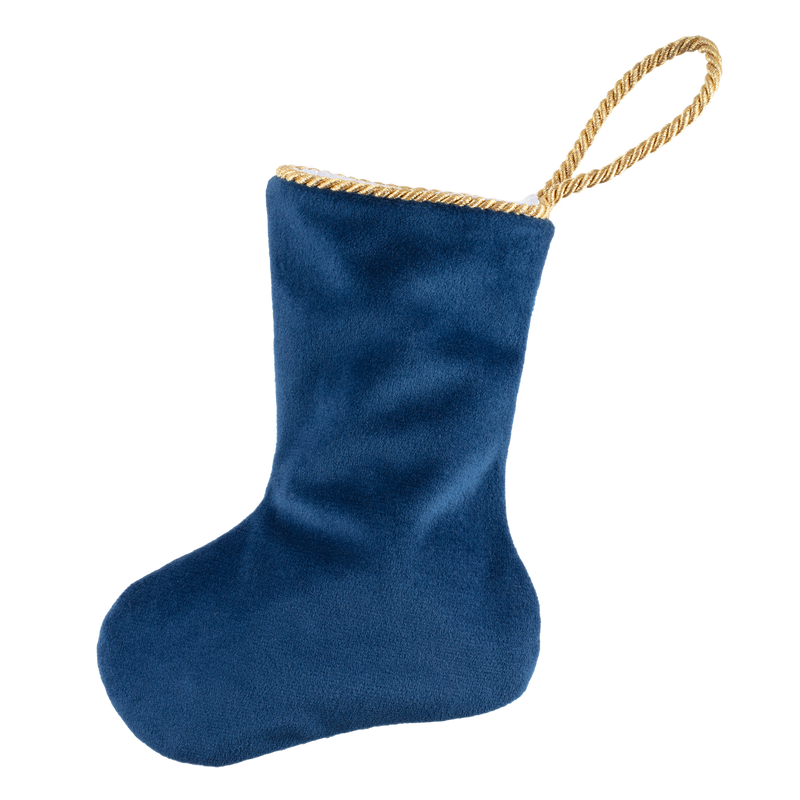 Bauble Stockings White House Blue Room Tree Needlepoint Mini Stocking back