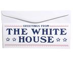 White House Greeting Card With 9" Truman Seal Pennant