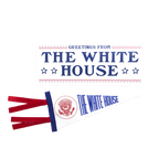 White House Greeting Card With 9" Truman Seal Pennant